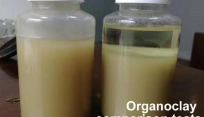 We improved the quality of our Organoclay by doing comparison tests